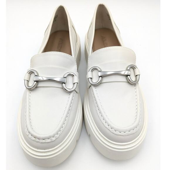 Aldo Miska Chunky Loafers Women's White/silver size US10 EU41 - Picture 9 of 15